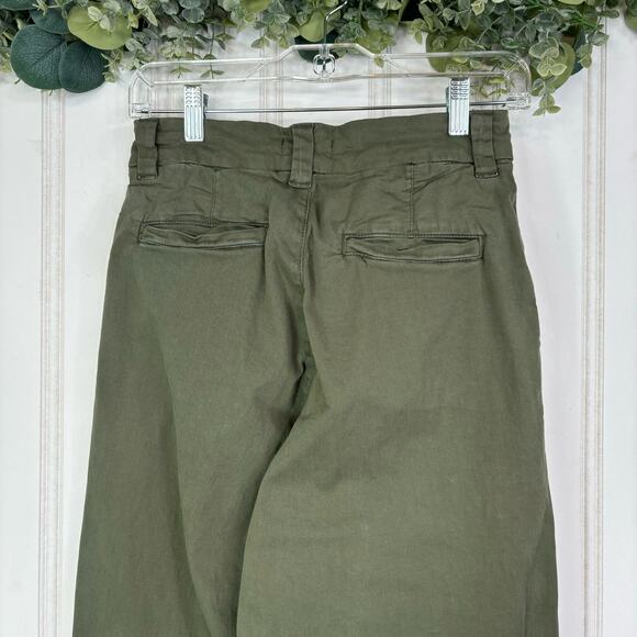 PrettyLittleThing Straight Pants size 2 Green Casual High Rise Street Retro - Picture 4 of 5